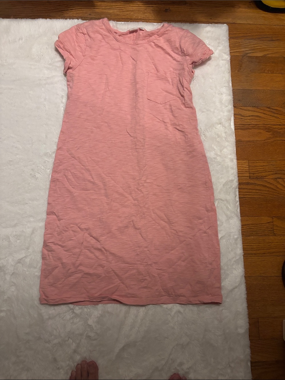 GAP Light Pink Short-Sleeve Jersey Dress